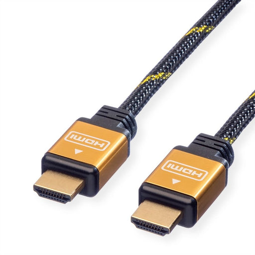 EAN 7611990189656 - ROLINE 11.04.5563 cable HDMI 3 m HDMI tipo A (Estándar) Negro, Oro imagen 1