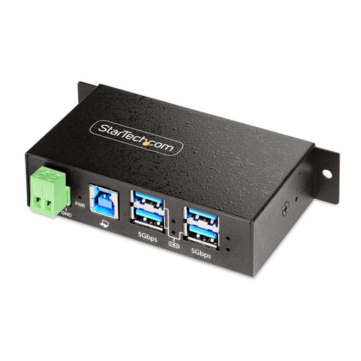 EAN 0065030898188 - StarTech.com 5G4AINDRM-USB-A-HUB hub de interfaz USB 3.2 Gen 1 (3.1 Gen 1) Type-B 5000 Mbit/s Negro imagen 1