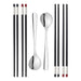 EAN 4009839393822 - ZWILLING 39180-001-0 palillo Juego de palillos Negro, Acero inoxidable imagen 1
