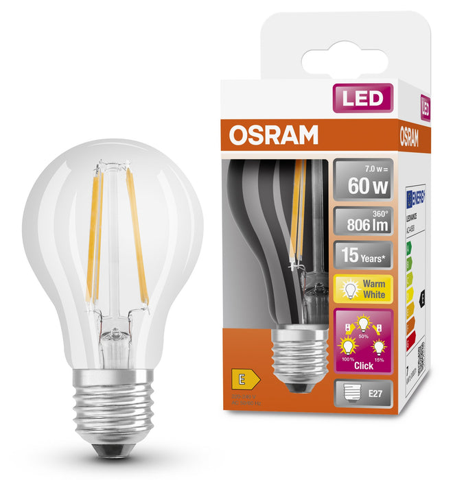 EAN 4058075436787 - Osram LED Superstar Plus Classic lámpara LED Blanco cálido 2700 K 7 W E27 E imagen 5