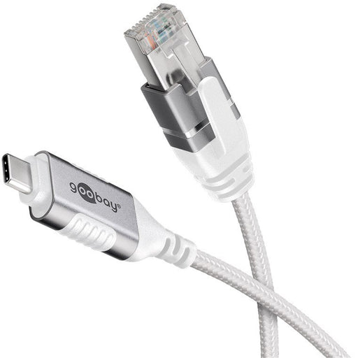 EAN 4040849743870 - Goobay 74387 cambiador de género para cable USB 3.1 type A RJ45 Blanco imagen 2