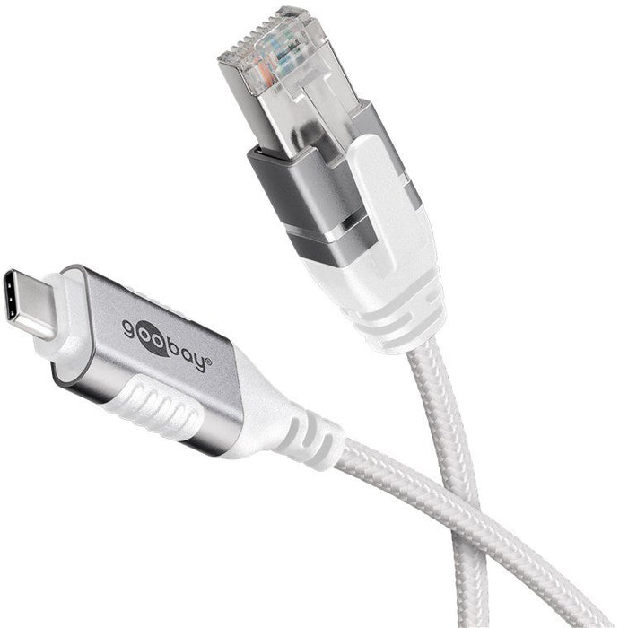 EAN 4040849743856 - Goobay 74385 cambiador de género para cable USB 3.1 type A RJ45 Blanco imagen 2