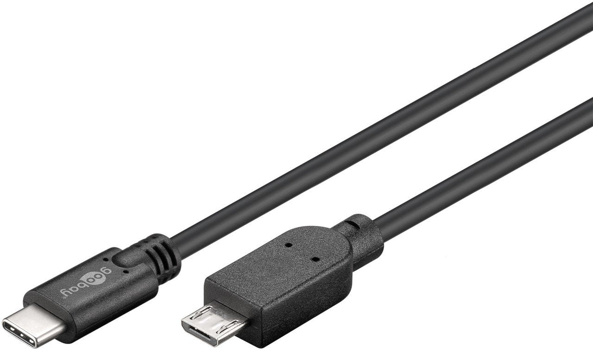 EAN 4040849679926 - Goobay 67992 cable USB USB 2.0 0,6 m Micro-USB B USB C Negro imagen 2