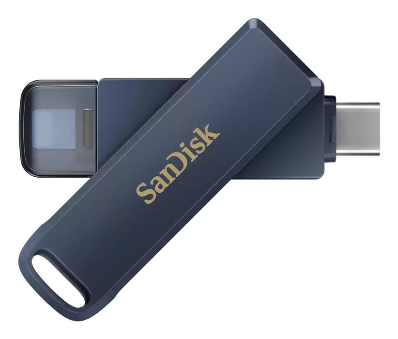 EAN 0619659211851 - SanDisk iXpand unidad flash USB 128 GB USB Type-C / Lightning 3.2 Gen 1 (3.1 Gen 1) Azul imagen 1
