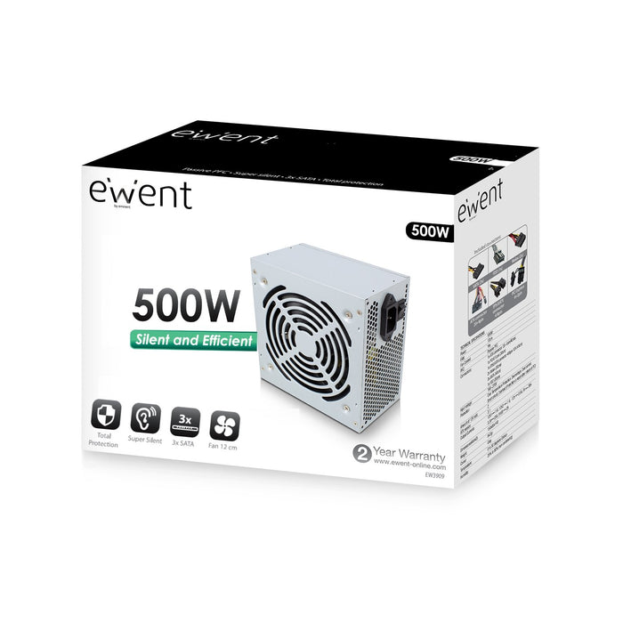 EAN 8054392617331 - Ewent EW3909 unidad de fuente de alimentación 500 W 20+4 pin ATX ATX Gris imagen 3