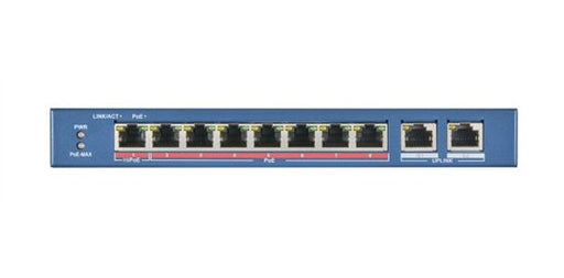 EAN 6954273693350 - Hikvision DS-3E0310HP-E switch No administrado Fast Ethernet (10/100) Energía sobre Ethernet (PoE) Azul imagen 1