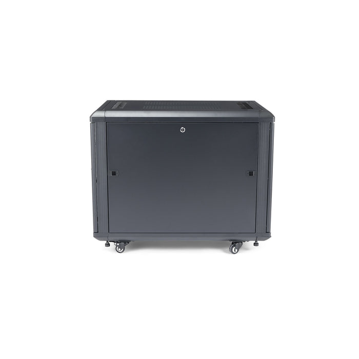 EAN 0065030845595 - StarTech.com RK1236BKF armario rack Rack o bastidor independiente Negro imagen 3
