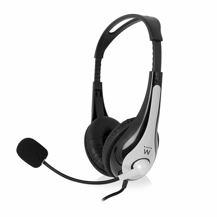 EAN 8054392614224 - Ewent EW3562 auricular y casco Auriculares Alámbrico Diadema Llamadas/Música Negro, Plata imagen 1