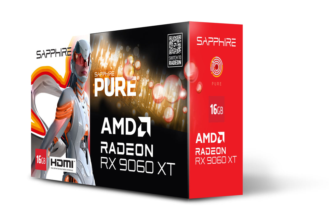 EAN 4895106296442 - Sapphire PURE AMD Radeon RX 9060 XT GPU 16 GB GDDR6 imagen 7