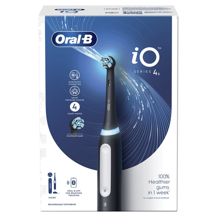EAN 4210201414902 - Oral-B iO 4S Adulto Cepillo dental vibratorio Negro imagen 2