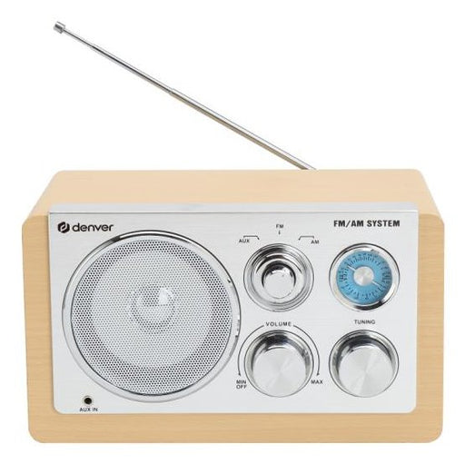 EAN 5706751076503 - Denver TR-63LW radio Personal Analógica Bamboo, Plata imagen 2