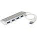 EAN 0065030861687 - StarTech.com ST43004UA hub de interfaz USB 3.2 Gen 1 (3.1 Gen 1) Type-A 5000 Mbit/s Plata, Blanco imagen 1