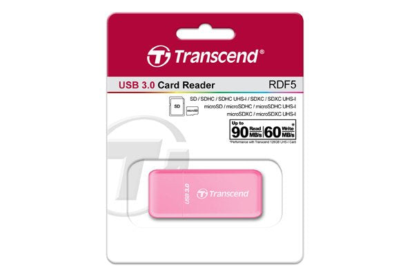 EAN 0760557831792 - Transcend RDF5 lector de tarjeta USB 3.2 Gen 1 (3.1 Gen 1) Type-A Rosa imagen 2