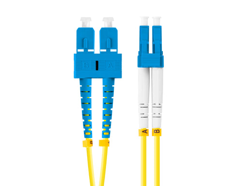 EAN 5901969433173 - Lanberg FO-SULU-SD11-0050-YE Cable de fibra óptica e InfiniBand 5 m SC LC Amarillo imagen 1