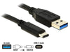 EAN 4043619838707 - DeLOCK 1m USB3.1-C/USB3.1-A cable USB USB 3.2 Gen 2 (3.1 Gen 2) USB A USB C Negro imagen 2