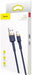 EAN 6953156290761 - Baseus CALKLF-CV3 cable de conector Lightning 2 m Azul, Oro imagen 5