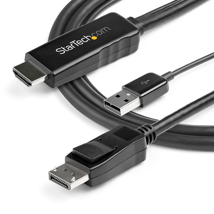 EAN 0065030885119 - StarTech.com HD2DPMM2M adaptador de cable de vídeo HDMI tipo A (Estándar) Negro imagen 6