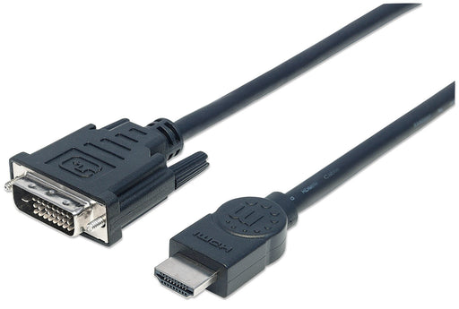 EAN 0766623372510 - Manhattan 372510 adaptador de cable de vídeo 3 m HDMI tipo A (Estándar) Negro imagen 1