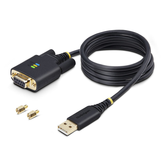 EAN 0065030900362 - StarTech.com 1P3FFCNB-USB-SERIAL cable de serie Negro 1 m USB tipo A DB-9 imagen 8