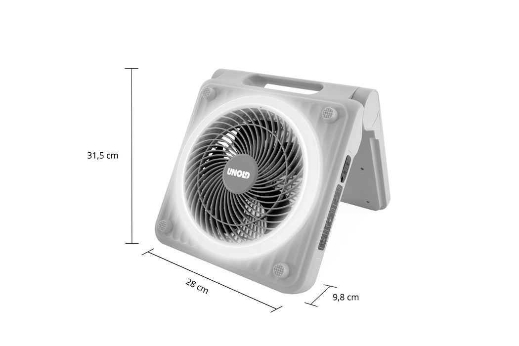EAN 4011689865176 - Unold Solarventilator Camping 86517 Gris 20 cm Ventilador de mano imagen 3