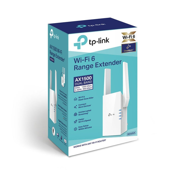 EAN 0840030700422 - TP-Link RE505X ampliador de red Transmisor y receptor de red Blanco 10, 100, 1000 Mbit/s imagen 3