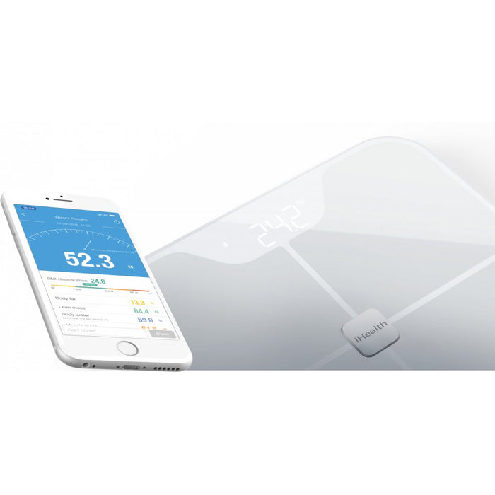 EAN 0856362005135 - iHealth HS2S báscula de baño Plaza Blanco Báscula personal electrónica imagen 3