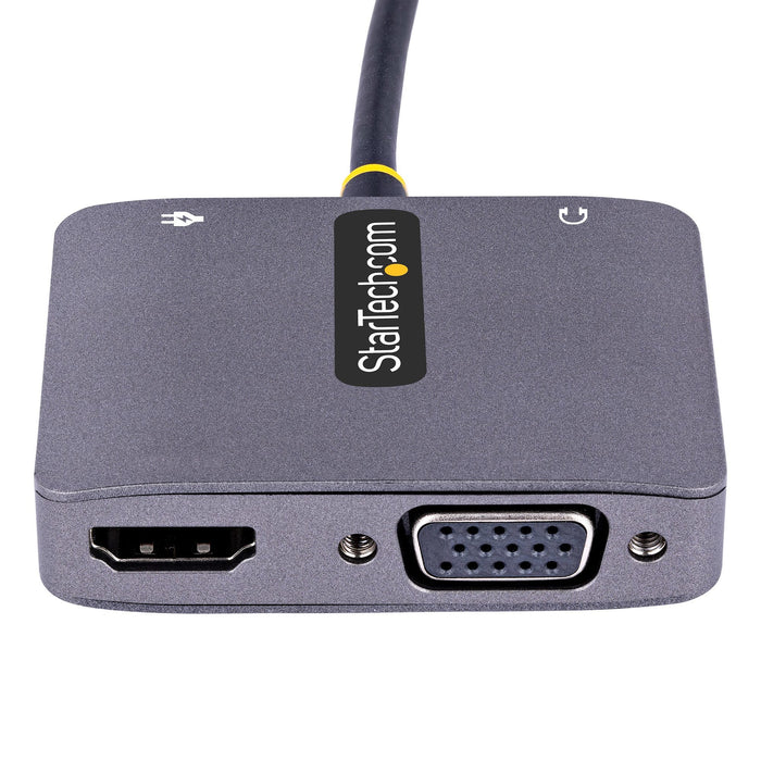 EAN 0065030895590 - StarTech.com 122-USBC-HDMI-4K-VGA Adaptador gráfico USB 3840 x 2160 Pixeles Gris imagen 3