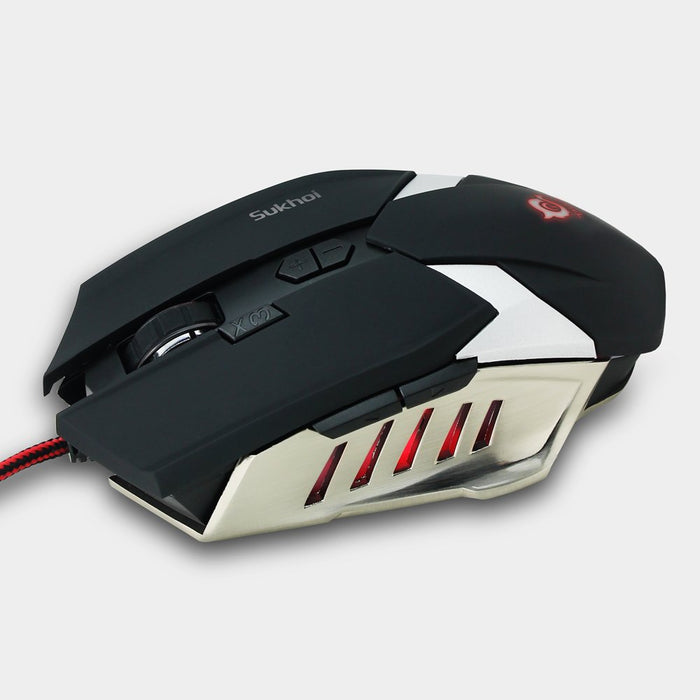 EAN 8436550231953 - TALIUS Sukhoi ratón Juego Ambidextro USB tipo A Óptico imagen 2