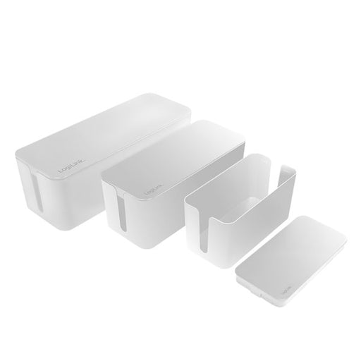 EAN 4052792067422 - LogiLink KAB0078 organizador de cables Universal Caja de cables Blanco 3 pieza(s) imagen 1