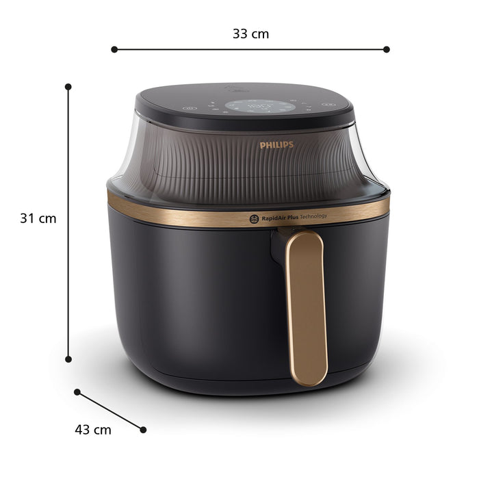 EAN 8720389034503 - Philips 3000 series NA332/00 freidora Sencillo Independiente 1700 W Freidora de aire caliente Negro imagen 8