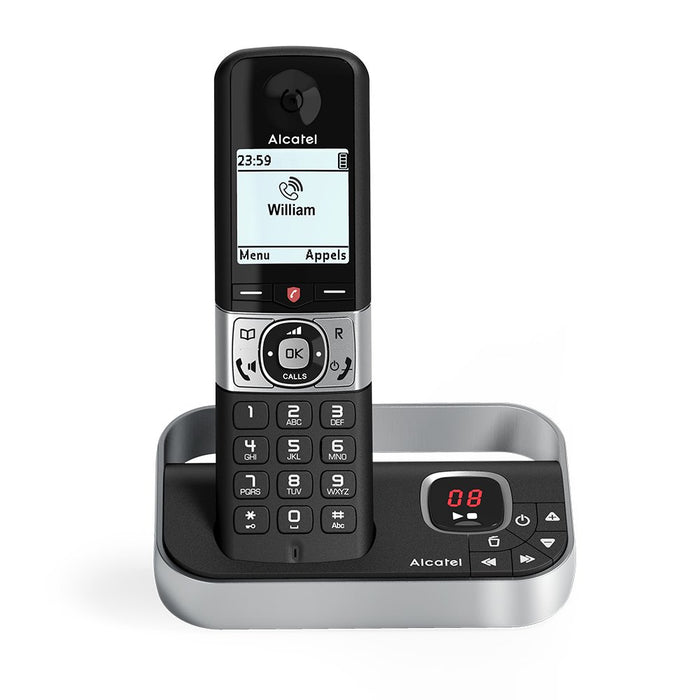 EAN 3700601422856 - Alcatel F890 Teléfono DECT Identificador de llamadas Negro, Plata imagen 1
