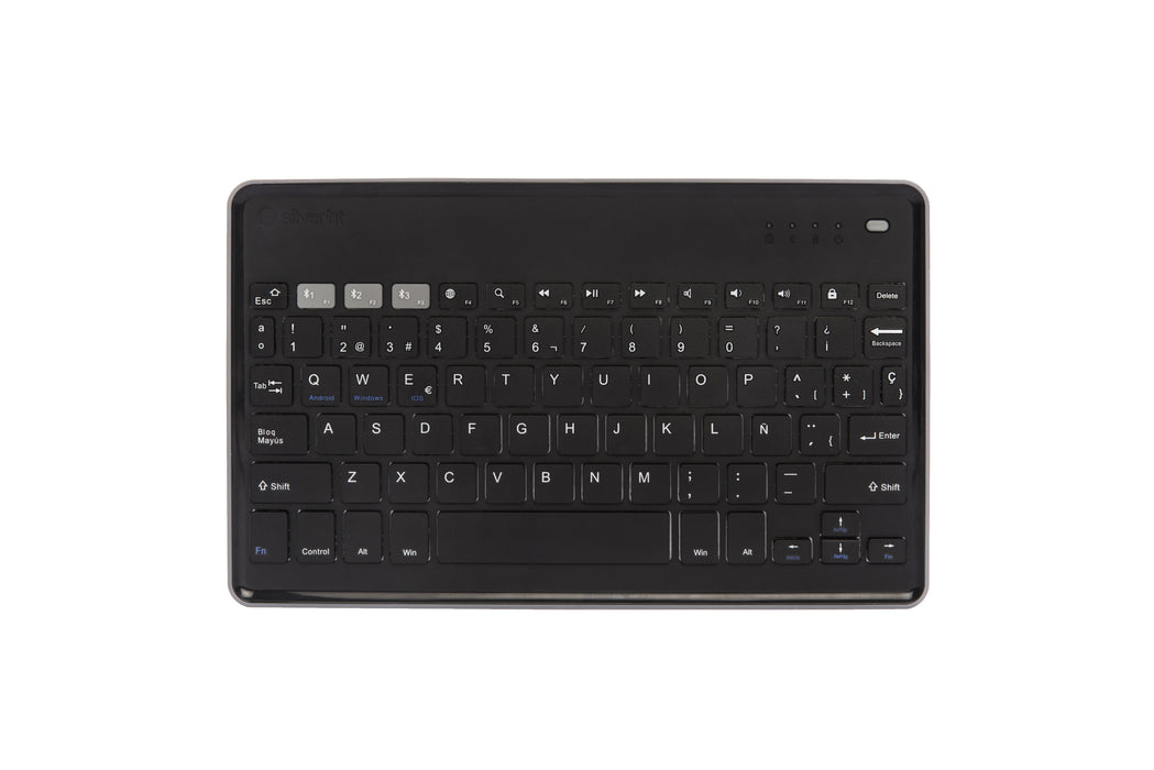 EAN 8420738193683 - SilverHT 111936840199 teclado para móvil Español Bluetooth Negro, Gris imagen 1