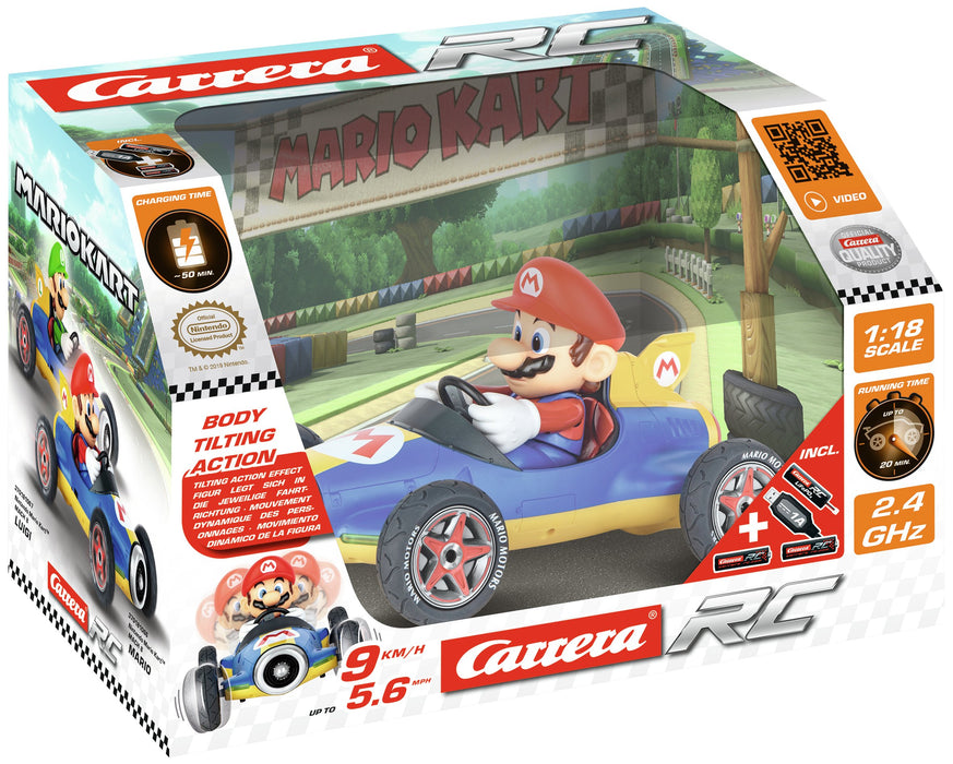 EAN 9003150111696 - Carrera RC Mario Kart Mach 8 - Mario modelo controlado por radio Buggy Motor eléctrico 1:18 imagen 10
