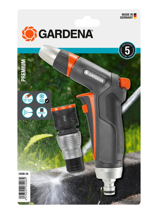 EAN 4078500032964 - Gardena 18306-20 pistola de pulverización de agua o boquilla Juego de boquillas Negro, Gris, Naranja, Pla imagen 1