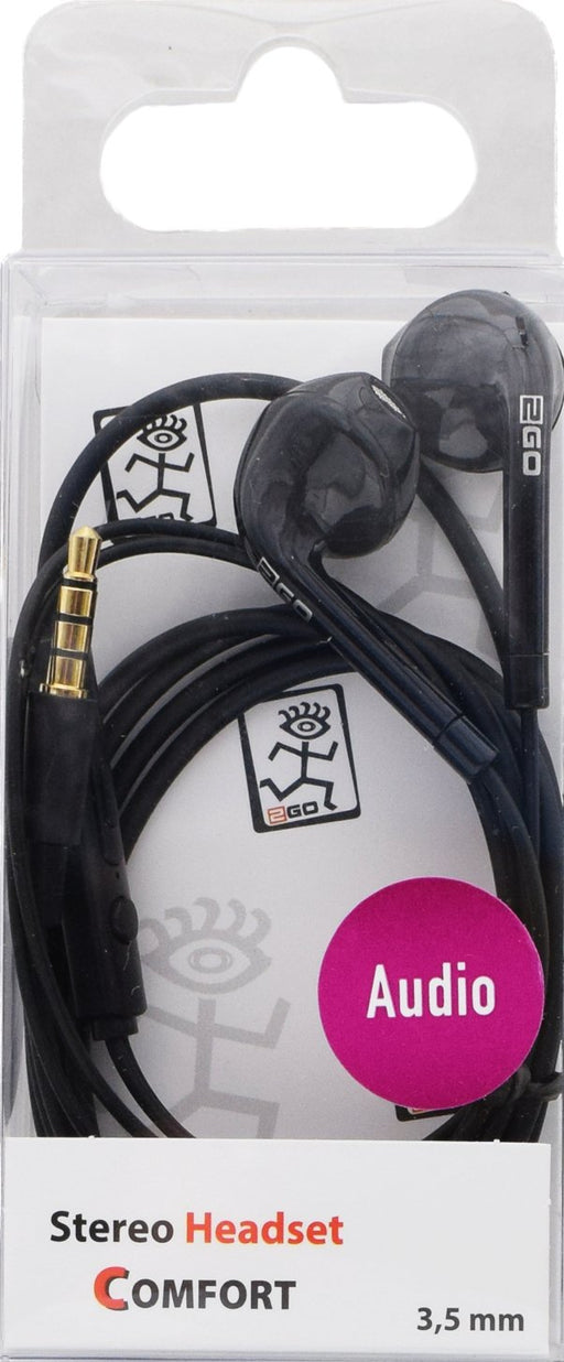 EAN 4010425959667 - 2GO 795966 auricular y casco Auriculares Alámbrico Dentro de oído Llamadas/Música Negro imagen 2