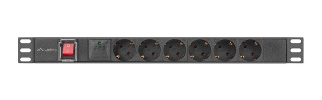 EAN 5901969441826 - Lanberg PDU-06F-0200-IEC-BK unidad de distribución de energía (PDU) 6 salidas AC 1U Negro imagen 6