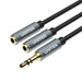 EAN 4894160025371 - UNITEK Y-C956ABK cable de audio 0,2 m 3,5mm 2 x 3.5mm Negro, Gris imagen 1