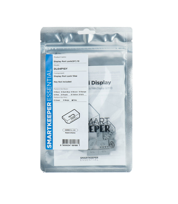 EAN 8809534691881 - Smartkeeper DL04P1GY bloqueador de puerto DisplayPort Gris 10 pieza(s) imagen 1