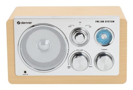 EAN 5706751076503 - Denver TR-63LW radio Personal Analógica Bamboo, Plata imagen 1