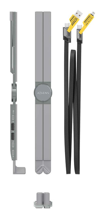 EAN 8435739902936 - AISENS ASUC-4P021-GR base para portátil y replicador de puertos Alámbrico USB 3.2 Gen 1 (3.1 Gen 1) Type- imagen 4