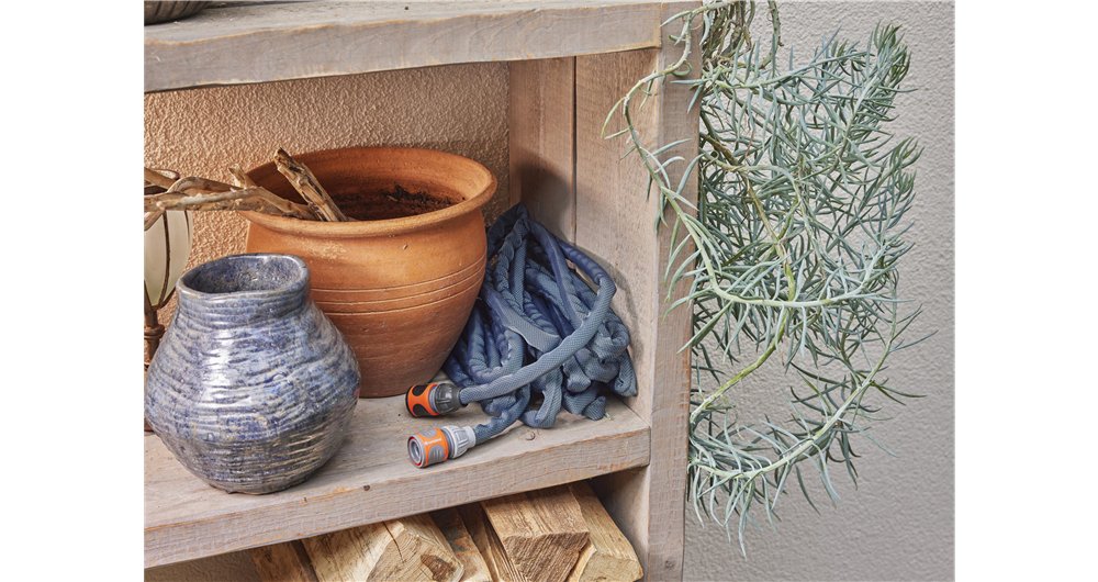 EAN 4066407501829 - Gardena 18466-20 manguera de jardín 15 m Cloruro de polivinilo (PVC) Negro, Azul imagen 7