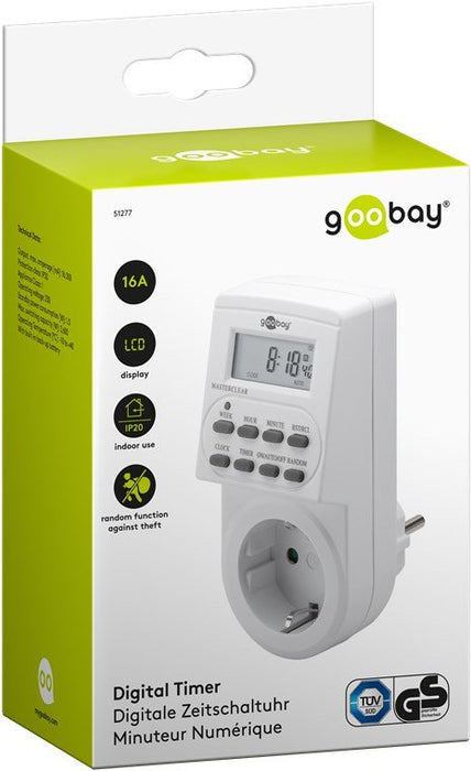 EAN 4040849512773 - Goobay 51277 contador eléctrico Blanco Programador eléctrico diario/semanal imagen 5
