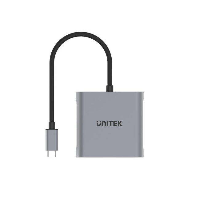 EAN 4894160044945 - UNITEK V1404B adaptador de cable de vídeo 0,15 m USB Tipo C 2 x HDMI Gris imagen 2