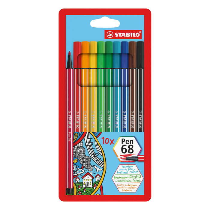 EAN 4006381327329 - STABILO Pen 68 rotulador Multicolor 10 pieza(s) imagen 1
