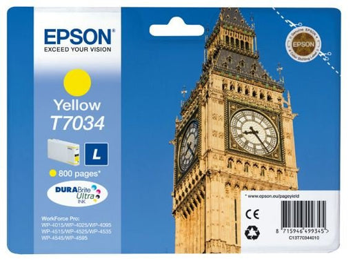 EAN 8715946490083 - Epson Big Ben T7034 cartucho de tinta 1 pieza(s) Original imagen 2