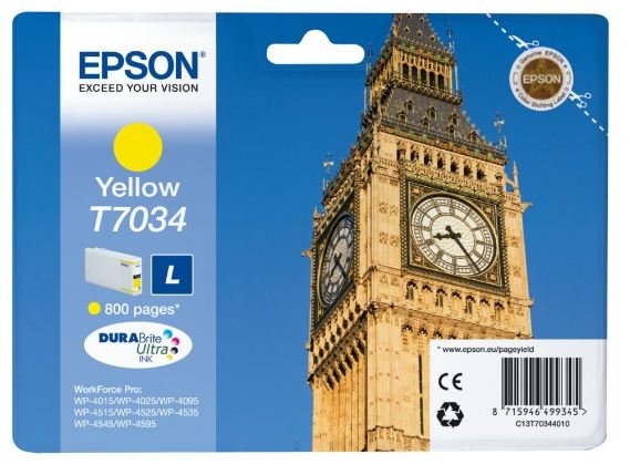 EAN 8715946490083 - Epson Big Ben T7034 cartucho de tinta 1 pieza(s) Original imagen 2