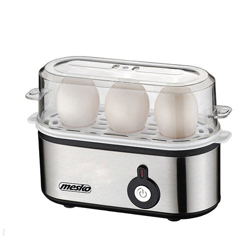 EAN 5902934831444 - Mesko Home MS 4485 cuecehuevos 3 huevos 210 W Negro, Plata, Transparente imagen 1