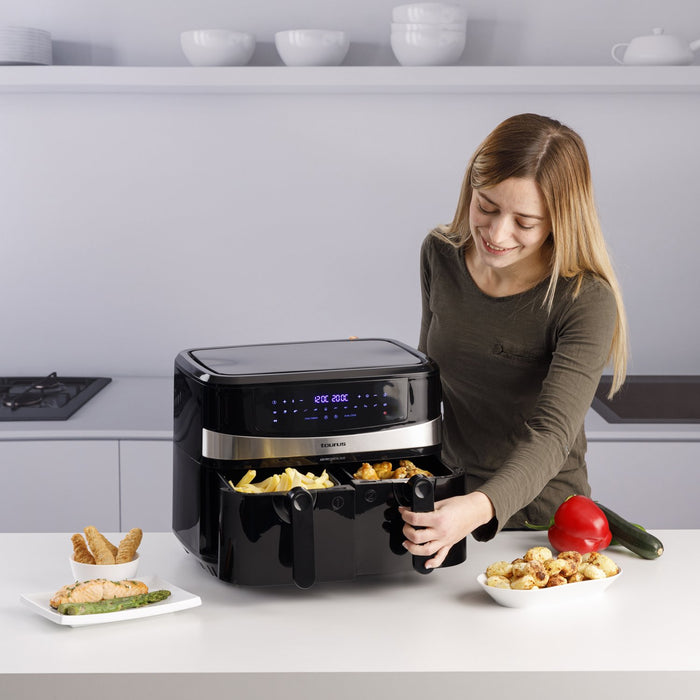 EAN 8414234739803 - Taurus Air Fry Digital Duo Doble 9 L 2200 W Freidora de aire caliente Negro imagen 8