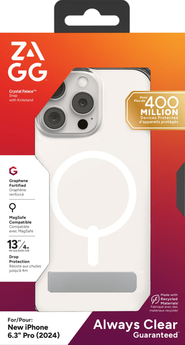 EAN 840390318848 - ZAGG Crystal Palace Snap w/Kickstand funda para teléfono móvil 16 cm (6.3") Transparente imagen 4