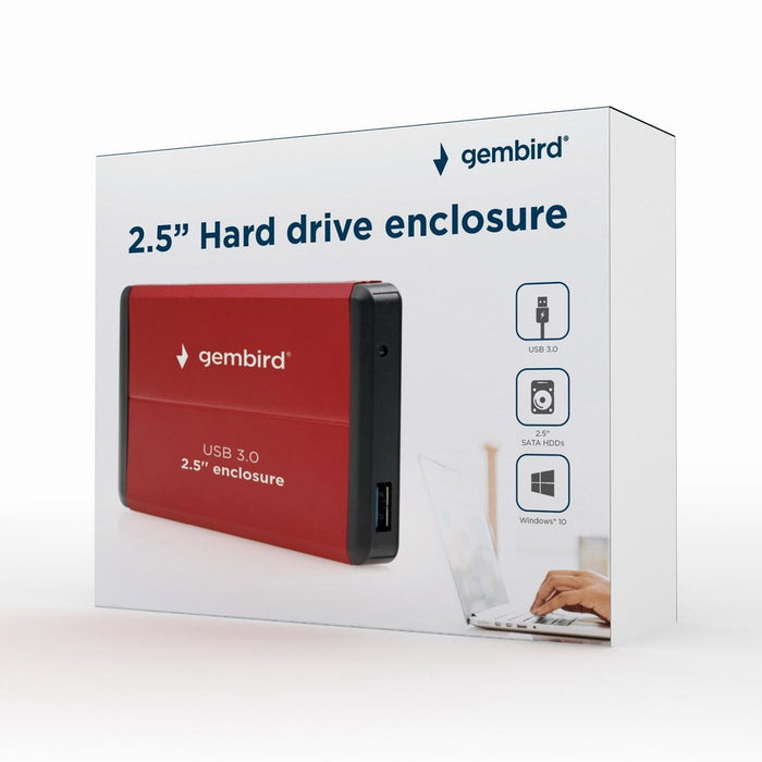 EAN 8716309084765 - Gembird EE2-U3S-2-R caja para disco duro externo Caja de disco duro (HDD) Rojo 2.5" imagen 4